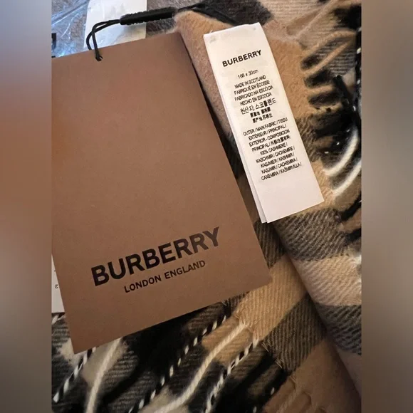 New Burberry check classic cashmere scarf unisex scarf - Picture 13 of 16